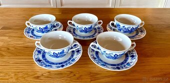 Starý porcelán Tirschenreuth polévková sada - 7