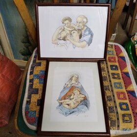 starozitne svate knihy obrazy tisky bisty - 7