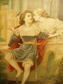 Starožitný obraz plátno - Romeo a Julie - 7