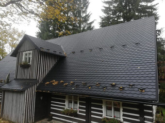 Střešní plechová krytina ve tvaru bobrovky - AKCE - 7