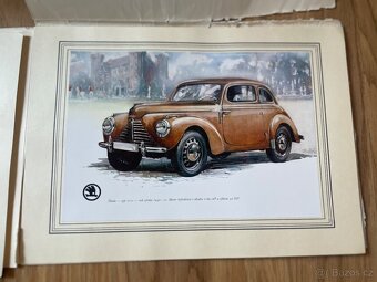 Historická alba ŠKODA AUTO - kreslené modely aut - 7