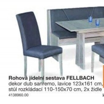 Rohový jídelní set - 7