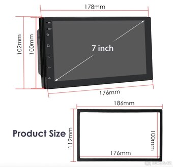 NOVÉ 7" 2DIN Android 12 UNIVERZÁLNÍ Autorádio - 7