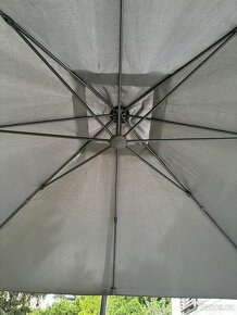 Slunečník 3x3 m antracit naklápěcí - 7