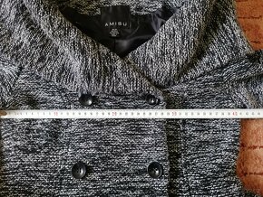 Dámský melírovaný kabátek s kapucí - 7