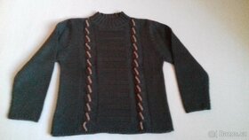 SVETR hnědý melír v. S- M // ROLÁK teplý v.M nenošený - 7