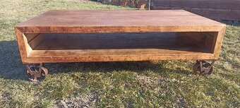 Konferenční stolek Industrial top model masiv dřevo - 7