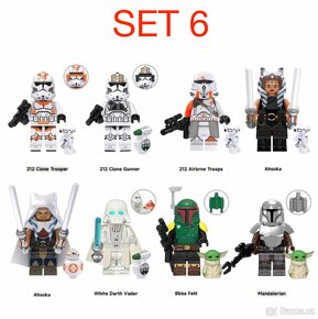 Rôzne figúrky Star Wars 4 (8ks) typ lego - nové - 7