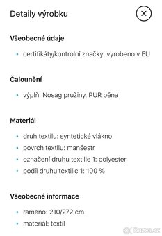 Rohová sedačka Levá - 7