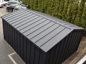 Plechová garáž TOPLINE 4x5m, falcovaný plech - 7