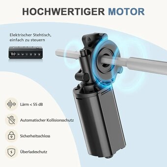 Nový výškově nastavitelný stůl 140x60cm - 7