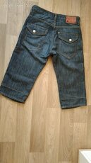 DŽÍNOVÉ 3/4 KRAŤASY FIT BRAGG vel.152 - 7