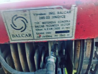 Bubnová sekačka,motor 4takt 5,5hp a rotavátor sestava - 7