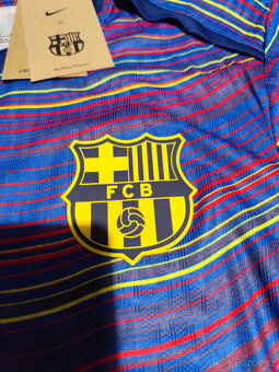 Dres Fc Barcelona Hráčsky Blaugrana Pásikavý Unikátny - 7
