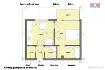 Pronájem bytu 1+1, 41 m², Mariánské Lázně, ul. Dvořákova - 7