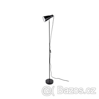 Černá stojací lampa Leitmotiv Mini Cone, výška 147,5 cm - 7