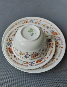 Nádherná porcelánová čajová sada/trio od manufaktury JLMENAU - 7