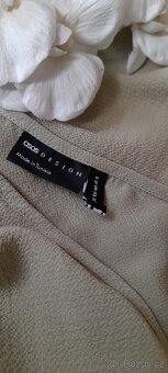 Asos olivové zavinovací krátké šaty - 7