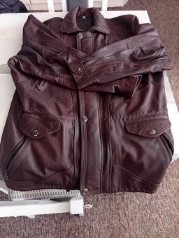 Prodám koženou bundu velikost 56 třikrát nošené - 7