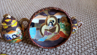 Starožitný čajový servis SATSUMA DRAGONWARE - 7