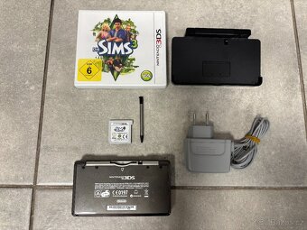 Nintendo 3DS + dokovací stanice + originál nabíječka + hra S - 7