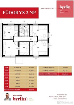Prodej novostavby rodinného domu, 133 m2 se zahradou, pozeme - 7