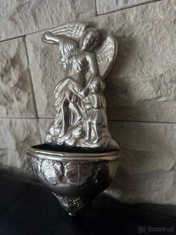 MOSAZNÁ KROPENKA S ANDĚLEM HISTORICKÝ KUS - 7