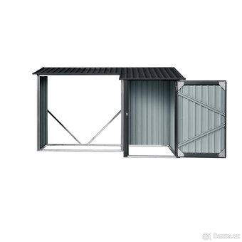 Přístřešek na dřevo s kůlnou - 7