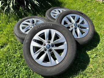 Stříbrná litá kola + letní pneu 185/65 R15 88H - 7