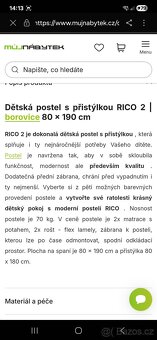 Dětská postel se zabranou 190x80 cm - 7