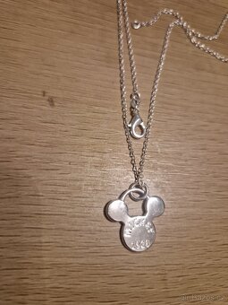 Dámský i dívčí stříbrný náhrdelník 925 Mickey mouse 45 cm - 7