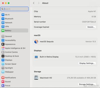MacBook Air 13” (M1, 8 GB RAM, 512 GB SSD) - 7