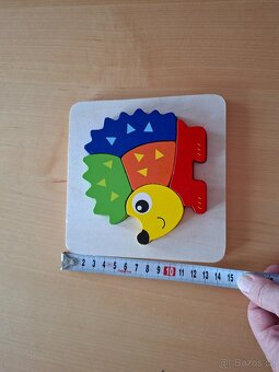 Dřevěné puzzle pro nejmenší 15 cm - 7