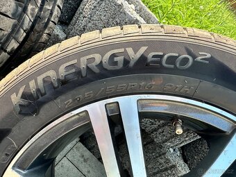 Prodám alu kola 4x100 r16 s letní pneu 205/55/16 - 7