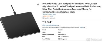 ProtoArc T1 - externí touchpad - VELMI KVALITNÍ - 7