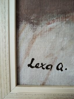 obraz KVĚTINOVÉ ZÁTIŠÍ, olej, sign. Quido Lexa - 7
