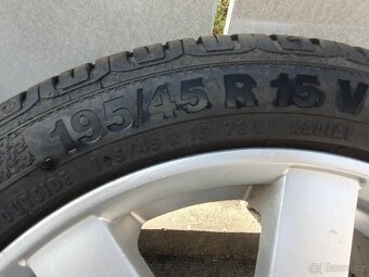 Alu 4x100 r15 Ronal Pěkné pneu - 7