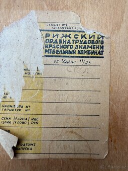 Starožitný Set nábytku - Jídelní stůl + židle - 7