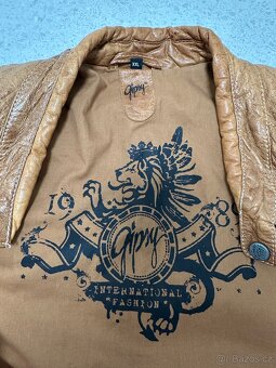 Hnědá kožená bunda Gipsy - 7