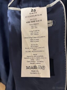 Panský oblek Luggi. 100% vlna. Slim fit. - 7