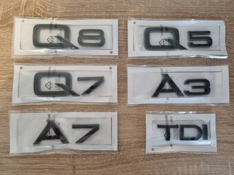 AUDI chromove znaky loga AUDI kruhy - 7