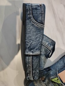 Dámské luxusní nové letní jeansové pantofle - 7