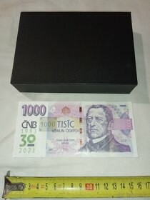 Bankovky 1000, 100 a 6 ks 20 korun - každá jiná - 30 výročí - 7
