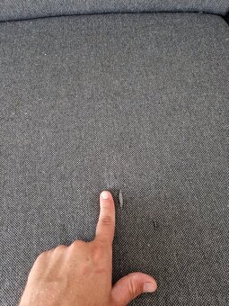 Tmavě šedá sedací souprava rozkládací - 7