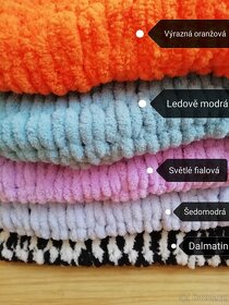 Nová měkká pletená deka puffy - 7