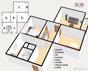 Prodej bytu 3+1, 72 m², Chomutov, ul. Výletní - 7