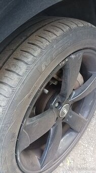 ALU kola 5x112 r18 vč letních pneu - 7