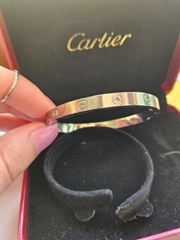Cartier Love bracelet náramek stříbrný - 7