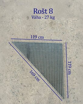 pozinkovane rosty cena 50kc /kg mame cca 3000kg - 7