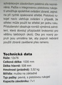 VALTRO opakovací bojová brokovnice 1276mm /ITALY/ - 7